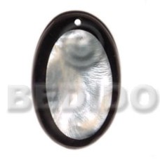 50mm hammershell oval with thick black resin