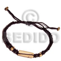 macrame with wood tube burning and 4 5mm