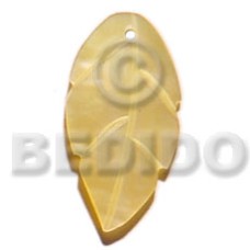 mother of pearl shell (MOP) leaf 15mm