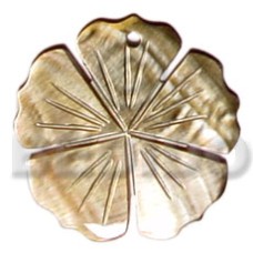 mother of pearl shell (MOP) flower 40mm