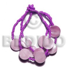 3 rows glass beads w  multiple