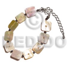 floating mother of pearl shell (MOP) squares