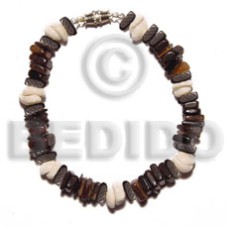 blacktab with puka shell combination