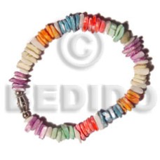 40mmx30mm red oval hammershell in wax cordmulticolored