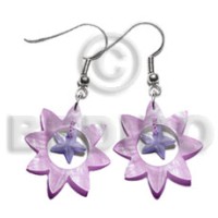 dangling 40mm pastel pink sun hammershell with