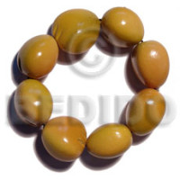 elastic 8 pcs. kukui nuts bracelet