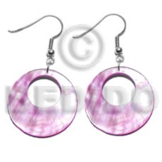 dangling 35mm pastel pink round hammershell