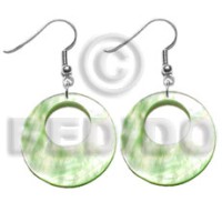 dangling 35mm pastel green round hammershell
