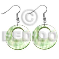 dangling 35mm pastel green round hammershell