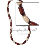 white brown buri tube with blk coco Pokalet
