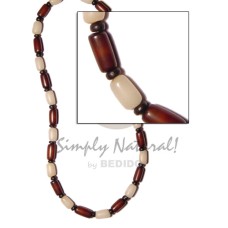 white brown buri tube with blk coco Pokalet