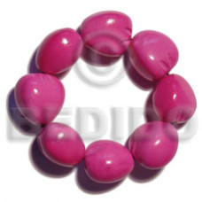 elastic 9 pcs. kukui nuts bracelet
