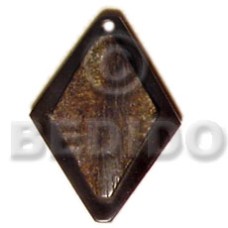 400mm diamond horn with natural carving
