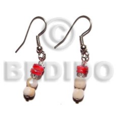 dangling luhuanus mosaic bead white clam combination