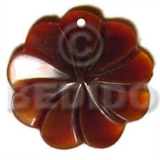 amber flower horn 35mm