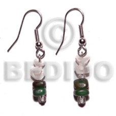 dangling crazy cut shell green horn nuggets combination