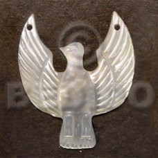 bird emblem mother of pearl shell (MOP) 45mm