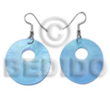 dangling 35mm aqua blue hammershell with 10mm