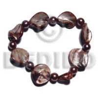 brown kabibe shell nuggest  elastic