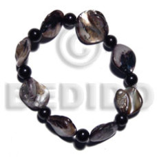 black kabibe shell nuggest  elastic