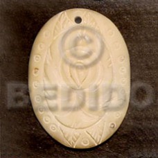 oval melo with carving 40mm