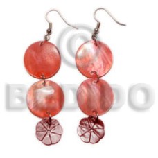 dangling double round 20mm red hammershell with
