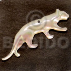 jaguar mother of pearl shell (MOP) 40mm