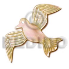 dove mother of pearl shell (MOP) 35mm