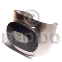 haute hippie 50mmx30mm metal cuff bangle with