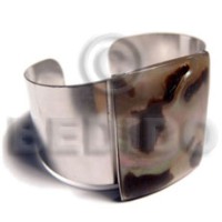 haute hippie 38mmx23mm metal cuff bangle with