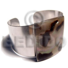 haute hippie 38mmx23mm metal cuff bangle with