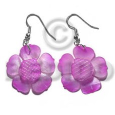 dangling graduated lavender 30mm hammershell flower