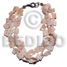 7 8mm coco pklt natural brown and red coco with buri tube beads, ma
