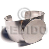 haute hippie 38mmx23mm metal cuff bangle with