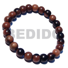 beach bum series  elastic hardwood beads  round camagong tig