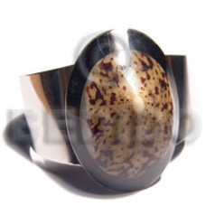 haute hippie 38mmx23mm metal cuff bangle with