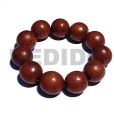 beach bum series  elastic hardwood beads  round bayong 15mm