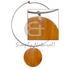 nickel free silver hoop ring with 50mm golden
