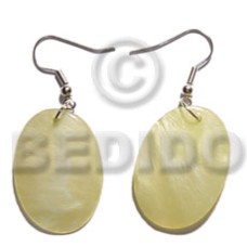 dangling 35mmx30mm oval yellow hammershell