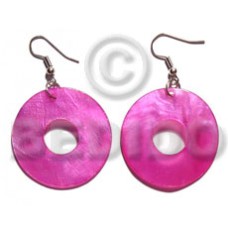 dangling 35mm ring hammershell  fuschia