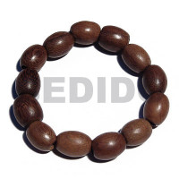 beach bum series  elastic hardwood beads  oval robles 16x21m