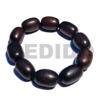 beach bum series  elastic hardwood beads  oval camagong tiger