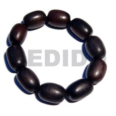 beach bum series  elastic hardwood beads  oval camagong tiger
