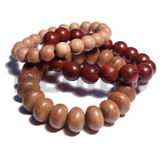 beach bum series  elastic hardwood beads  8mm round rosewood