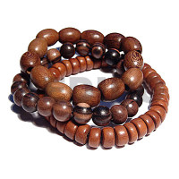 beach bum series  elastic hardwood beads  8mm round camagong