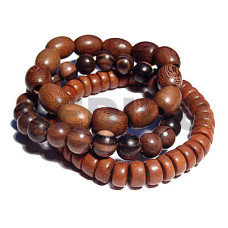 beach bum series  elastic hardwood beads  8mm round camagong