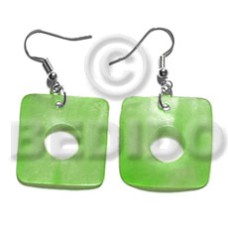 dangling 35mm square hammershell  bright green