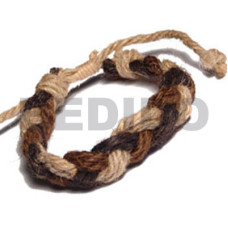 braided jute macrame. in natural brown tones