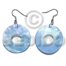 dangling 35mm ring hammershell  aqua