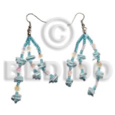 dangling white rose with multicolored sequins 